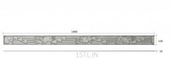 Art panel (PD_0351) 3D model for CNC machine